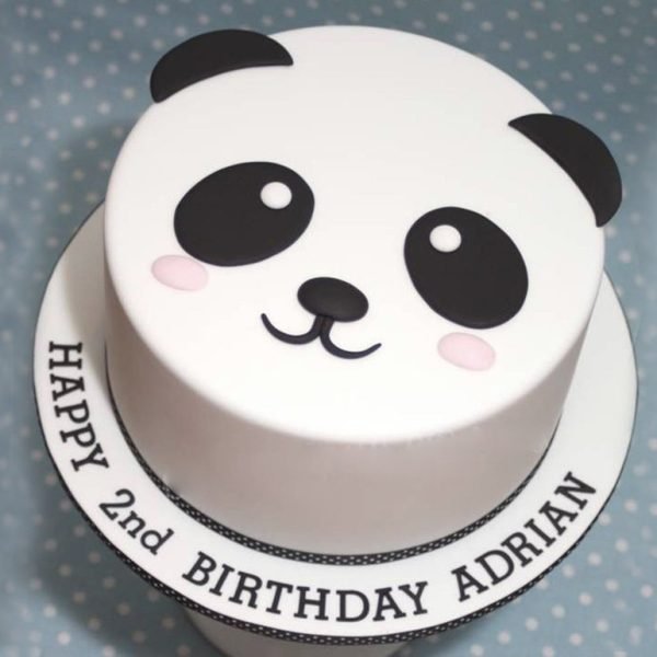 Cute Panda Fondant Cake