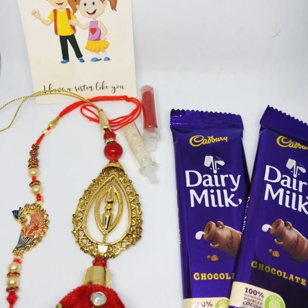 Elegant Bhaiya Bhabhi Rakhi Combo Set