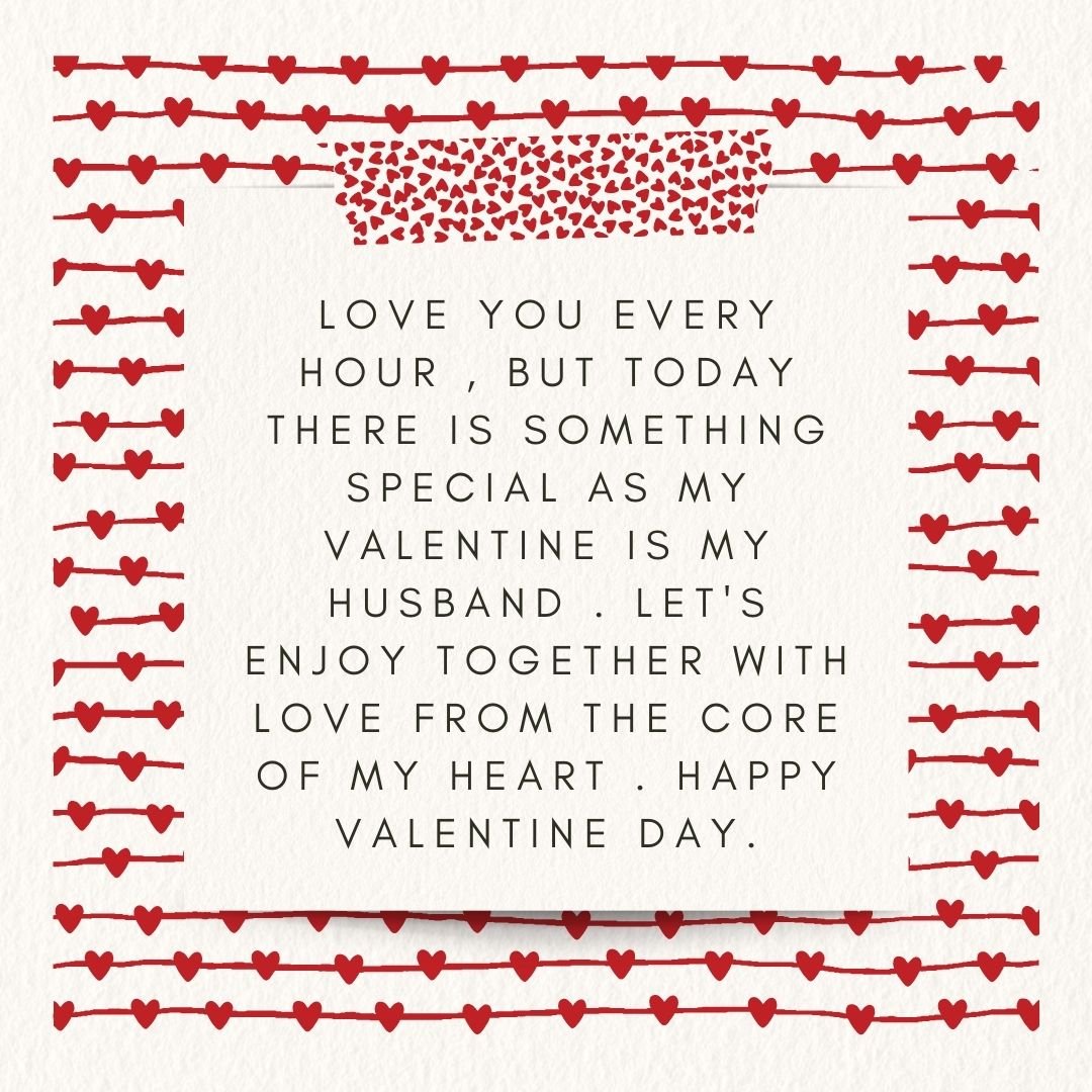 wishes for husband on valentines day