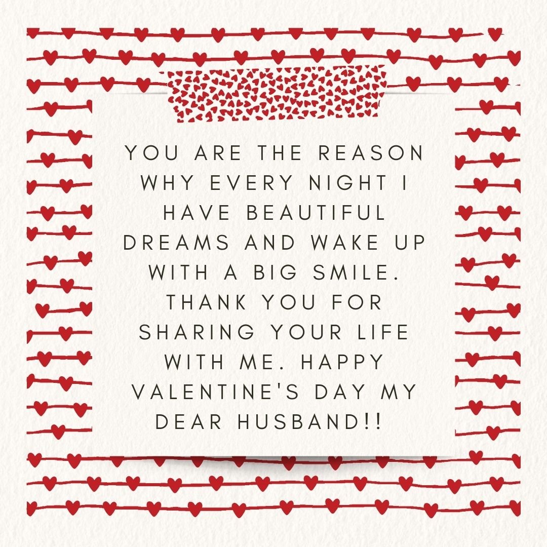 valentine message for husband 