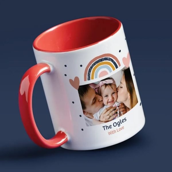Cute Baby And Mom Inner Color Mug
